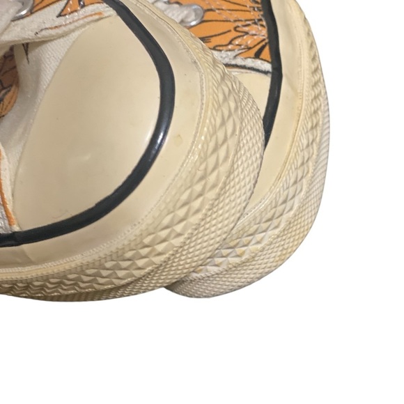 VTG RARE 70 Chuck Taylor Converse Allstar Low Floral Canvas Sneakers Size 10.5 - Picture 10 of 12